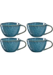 Leonardo, Tasse &raquo;MATERA&laquo; 290 ml, 4-teilig, blau, Keramik, &Oslash; 10,39 cm x 6 cm, blau