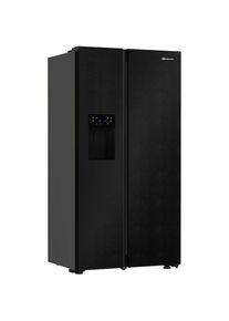 Bauknecht, Side-by-Side &raquo;SBS IW E90 Black&laquo; 179 cm hoch 91 cm breit, Black, Black