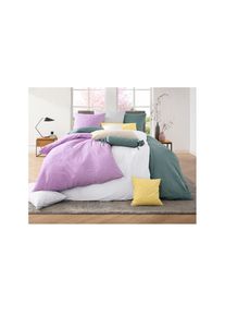 Janine , Bettwäsche 2 Stk. tlg. , gelb , 100% Baumwolle , B/L: 135 cm x 200 cm