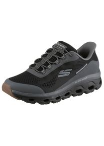 Skechers, Damen, Slip-On Sneaker &raquo;GLIDE-STEP SOLE&laquo; Schlupfschuh, Freizeitschuh, Trainingsschuh mit praktischem Gummizug, schwarz-grau, 43, schwarz-