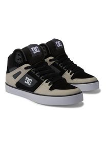 DC Shoes , Sneaker »Pure High-Top« , Black/Grey/Brown , 11(44,5) , 11(44,5) , Leder-, Nubukleder- und/oder Wildlederobermaterial