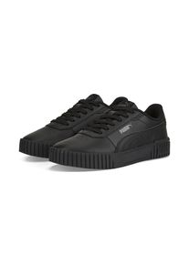 Puma, Damen, Sneaker &raquo;CARINA 2.0&laquo;, Puma Black-Puma Black-Dark Shadow, 36, Puma Black-Puma Black-Dark Shadow, Obermaterial aus Leder mit perforiertem 