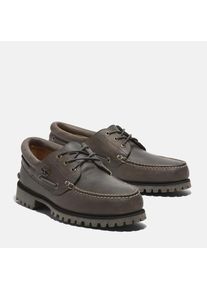 Timberland , Bootsschuh »AUTHENTIC BOAT SHOE« , MEDIUM GREY FULL GRAIN , 46 , 46 , Cooler Bootsschuh von Timberland