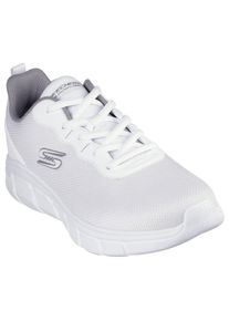 Skechers, Damen, Sneaker &raquo;Bobs Sport B Flex &ndash; Chill Edge&laquo; , Chunky Sneaker, Schn&uuml;rschuhe in veganer Verarbeitung, wei&szlig;, 40, wei&szlig;, Bequeme Skechers 