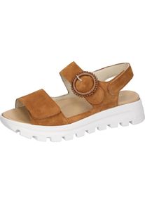 Waldläufer Waldläufer , Plateausandale »H-NELE« Sommerschuh, Sandalette, Klettschuh in Komfortweite H (= sehr weit) , cognac , 7 (40,5) , 7 (40,5) , Sandale...
