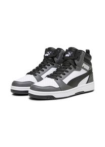 Puma, Herren, Sneaker &raquo;REBOUND V6&laquo;, Puma White-Puma Black-Shadow Gray, 43, Puma White-Puma Black-Shadow Gray, Mittelhoher Schaft