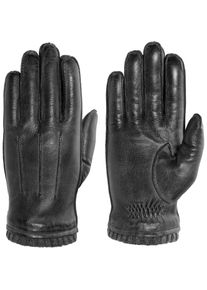 Pearlwood , Lederhandschuhe »Wilson« Vintage Optik durch Waxfinish , carbon