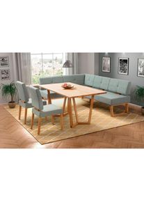 Home Affaire, Eckbankgruppe &raquo;Ponza Eckbank K&uuml;chenbank BESTSELLER&laquo; Set, 4 Stk. tlg. Sitzgruppe Esszimmer St&uuml;hle Tisch und Bank bequem gepolstert, 