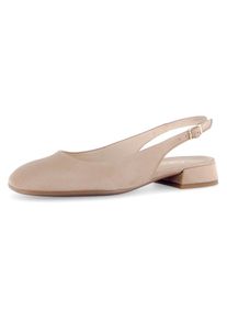 Gabor , Damen , Slingpumps »RHODOS« , Blockabsatz, Businessschuh, verstellbares Riemchen, Weite G (=weit) , sand , 40 , 40 , Basic-Slingpumps in...