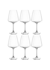 Leonardo, Weinglas &raquo;Rotweinglas PALADINO, 660 ml, 6er-Set&laquo; Kelchglas, sp&uuml;lmaschinengeeignet, transparent, Kristallglas, &Oslash; 10,3 cm x 23 cm, transparent