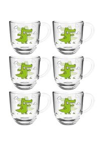 Leonardo, Tasse &raquo;BAMBINI Krokodil&laquo; 280 ml, 6-teilig, mehrfarbig, Glas, &Oslash; 8,4 cm x 9 cm, mehrfarbig