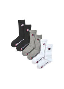 Champion , Jungen , Sportsocken Packung, 6 Stk. tlg. für Kinder , 2x grau, 2x schwarz, 2x weiß , 27-30 , 27-30 , 6er Pack Socken von Champion