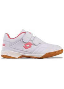 Lotto , Kinder , Hallenschuh - mit nicht-färbender Sohle , WHITE/FR.PINK , 35 , 35 , Sportschuh von Lotto für Kinder & Jugendliche