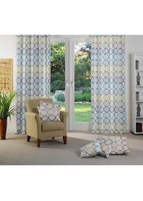 WIRTH , Vorhang &raquo;Zirbello&laquo; Kr&auml;uselband 1 Stk. tlg. , ros&eacute; , Obermaterial: 82% Polyester, 18% Baumwolle , 145 cm