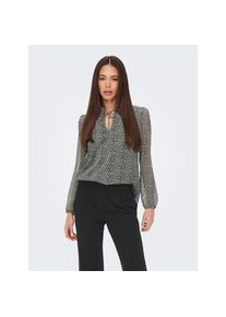 Only , Chiffonbluse »ONLDITSY L/S BLOUSE WVN« , Black CERA DITSY , M , M , Elegante Bluse von Only