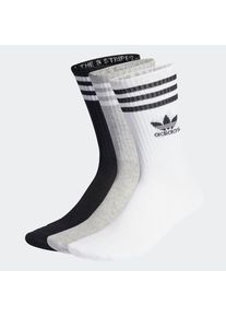 adidas originals , Sportsocken »MID CUT CREW SOCKEN, 3 PAAR« 3 Stk. tlg. , White / Medium Grey Heather / Black , XL (46/48) , XL (46/48) , Dieser...