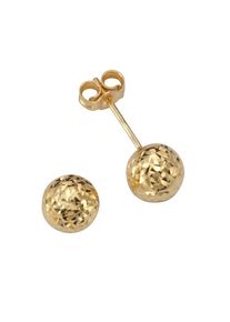 Firetti , Juegendliche , Paar Ohrstecker »Schmuck Geschenk Gold 375 Ohrschmuck rund diamantiert« , goldfarben , 6 , Zauberhafte Accessoires für Frauen