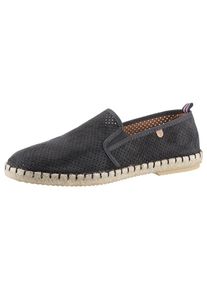 VERBENAS, Damen, Espadrille &raquo;Tom Pacific&laquo; , Loafer, Slipper, Sommerschuh, Strandschuh mit Stretcheins&auml;tze, dunkelgrau, 41, dunkelgrau, Zum Schlupfen