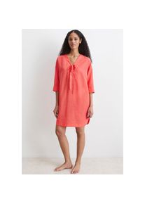 Marc O'Polo Marc O'Polo , Strandkleid leichtes Tunikakleid, seitliche Schlitze, V-Ausschnitt , sunset coral , N-Gr , S -N-Gr , S , Tunika von Marc O'Polo