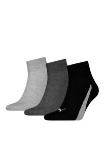 Puma , Damen , Kurzsocken »LIFESTYLE QUARTER 3P« 3 Paar, 3 Paar tlg. mit kurzem geripptem Schaft , black / white , 43-46 , 43-46 , Socken von Puma