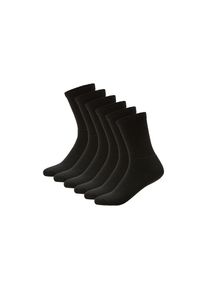 s.Oliver, Damen, Sportsocken &raquo;essentials&laquo; 6 Stk. tlg. elastischer, druckfreier Bund, black, 47-49, black, Tennissocken von s.Oliver