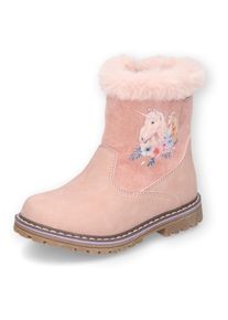 Dockers by Gerli , Kinder , Winterboots Stiefel, Glitzerschuh mit Warmfutter , rosa , 35 , 35 , Winterstiefel mit Einhorn Motiv