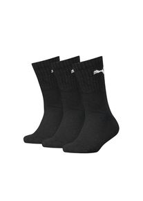 Puma , Kinder,Juegendliche , Socken »KIDS CREW SOCK 3P« 3 Paar, 3 Stk. tlg. Junior mit klassischer Rippe , 3x schwarz , 35-38 , 35-38 , Socken von...