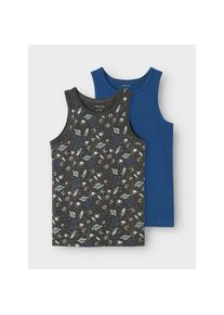 name it , Juegendliche , Unterhemd »NKMTANK TOP 2P IRON SPACE NOOS« Packung, 2 Stk. tlg. , Forged Iron , 110 , 110 , Unterwäsche von name it für...