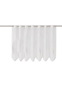 VHG , Scheibengardine »Mathilda« Stangendurchzug 1 Stk. tlg. , weiß , Obermaterial: 100% Polyester , 75 cm