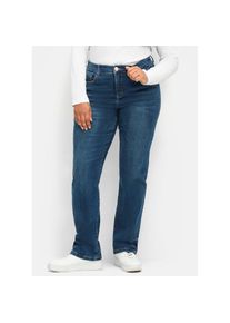 Sheego , Damen , Bequeme Jeans 1 Stk. tlg. , dark blue denim , Langgrößen , 112 -Langgrößen , 112