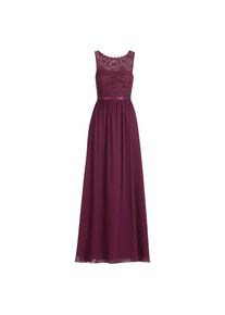 Vera Mont , Cocktailkleid »Abendkleid mit Spitze« , Shiny Bordeaux , EURO , 36 -EURO , 36 , Passform: Ausgestellt