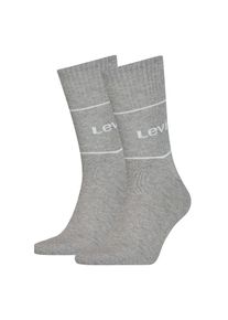 Levi's , Damen , Socken »LEVIS SHORT CUT LOGO SPORT 2P« Packung, 2er Pack, 2 Stk. tlg. mit breitem Logobund , grey melange , 39-42 , 39-42 ,...