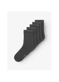 name it , Jugendliche , Freizeitsocken »NKNSOCK 5P SOLID NOOS« Packung, 5 Paar tlg. , Black , 25 (27) , 25 (27) , Socken von name it für Mädchen...