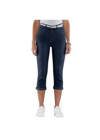 Classic Basics , Damen , Caprijeans 1 Stk. tlg. , blue-stone-washed , Normalgrößen , 48 -Normalgrößen , 48 , mit Gürtel