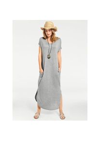 Heine , Damen , Shirtkleid »Shirtkleid« Eingrifftaschen , grau-melange , Normalgrößen , 42 -Normalgrößen , 42 , Moderner Lässig-Look