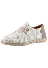 VERBENAS , Bootsschuh »TRUMAN BUZZBEE« , Espadrilles, Sommerschuh, Schnürschuh mit Juterahmen , creme-beige , 42 , 42 , Bootsschuh mit aufgesetzter...