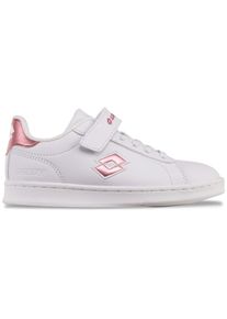 Lotto , Kinder , Sneaker - in kinderfußgerechter Passform , WHITE-PINK , 27 , 27 , Mädchen Retrosneaker von Lotto