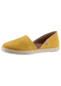 VERBENAS , Espadrille »CARMEN SERRAJE« , Schlupfschuh, Sommerschuh, Loafer mit typischem Jute-Rahmen , gelb , 40 , 40 , Gelenkoffenes, sommerliches...