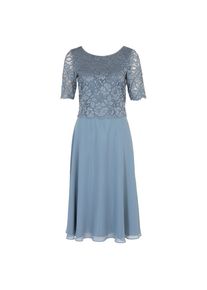 Vera Mont , Cocktailkleid »Cocktailkleid mit Spitze« , Bluish Grey , EURO , 40 -EURO , 40 , Passform: Ausgestellt