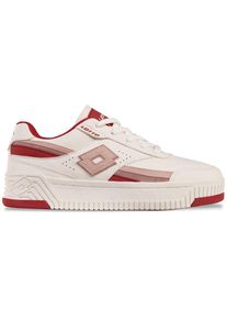Lotto, Damen, Plateausneaker - mit Logo im Double Layer Look, OFFWHITE-ROSE, 40, OFFWHITE-ROSE, Retro Sneaker von Lotto f&uuml;r Damen