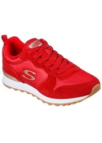 Skechers, Damen, Sneaker &raquo;OG 85 - GOLDN GURL&laquo; Schn&uuml;rschuh, Original-Retro-Jogginschuh mit Air-Cooled Memory Foam , rot, 35, rot, Skechers Hybrid-
