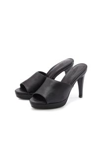 LASCANA Belle Affaire, Damen, High-Heel-Pantolette Mule, Sandale, offener Schuh mit leichtem Plateau, schwarz, 36, schwarz, F&uuml;r einen sexy 