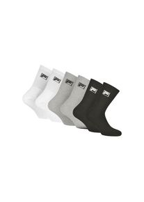 Fila, Damen, Sportsocken &raquo;UNISEX CREW TENNIS FULL TERRY SOCKS&laquo; 6 Paar tlg. klassische Tennissocken, black-white-grey, 35-38, black-white-grey, 