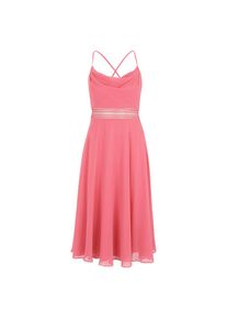 Vera Mont , Cocktailkleid »Cocktailkleid mit Wasserfallausschnitt« , Hot Rosè , EURO , 38 -EURO , 38 , Passform: Tailliert