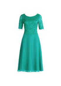 Vera Mont , Cocktailkleid »Cocktailkleid mit Spitze« , Silky Green , EURO , 42 -EURO , 42 , Passform: Ausgestellt