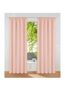 my home, Vorhang &raquo;Raja, Gardinen mit Kr&auml;uselband, Vorh&auml;nge Wohnzimmer&laquo; Kr&auml;uselband 2 Stk. tlg. 2er-Set, Bestseller, einfarbig, modern, pflegeleicht, 