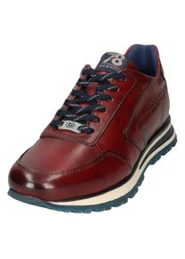 Bugatti, Damen, Sneaker mit seitlichem Logopr&auml;gung, Freizeitschuh, Halbschuh, Schn&uuml;rschuh, weinrot, 42, weinrot, Modischer Sneaker mit Bugatti Hand 