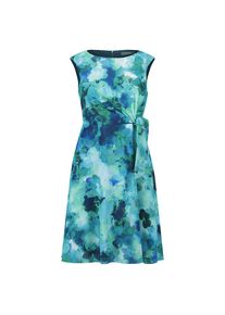 Vera Mont , Cocktailkleid »Cocktailkleid mit Bindegürtel« , Khaki/Blau , EURO , 46 -EURO , 46 , Passform: Ausgestellt