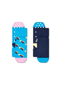 Happy Socks , Kinder , ABS-Socken »Shooting Star« 2er Pack, Langsocken , turquoise , 22 (23) , 22 (23) , Kinder-Socken im 2er Pack