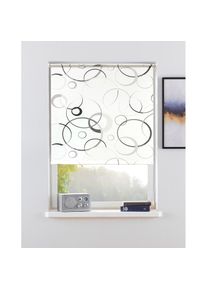 Bruno Banani , Seitenzugrollo »MAZE« Lichtschutz Blendschutz Sichtschutz ohne Bohren freihängend mit modernen Kreiselementen NEUHEIT! , grau ,...